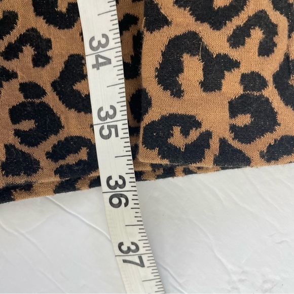 Tyler Boe Kim Cowl Neck Knit Dress Cheetah Animal Print‎ Size Large - Picture 12 of 12
